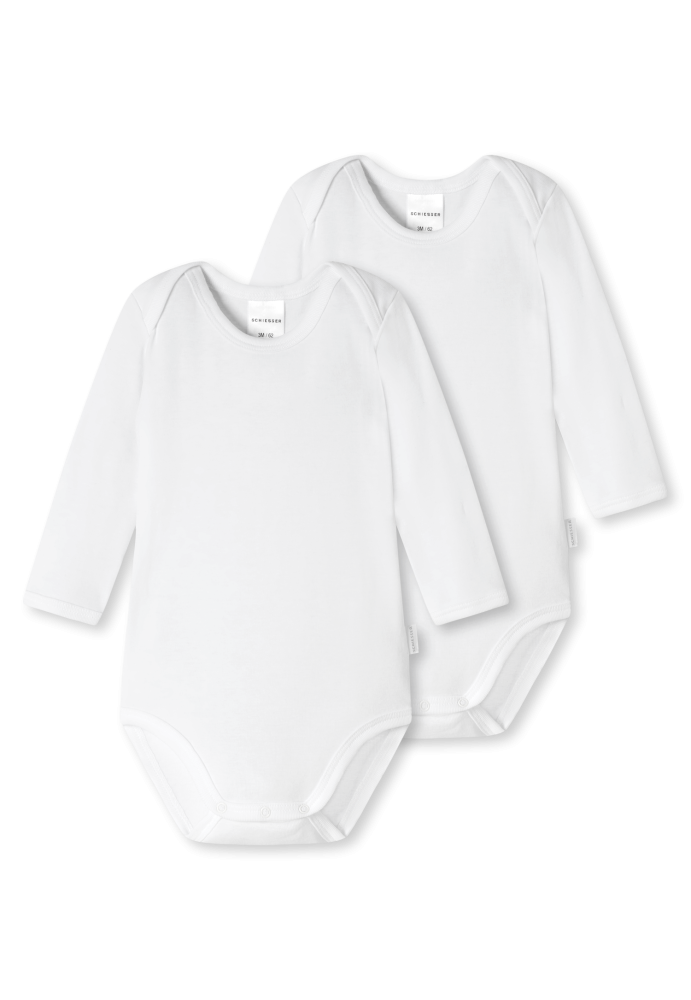 Schiesser Body Feinripp 2er-Pack Weiss - Original Classics, Größe 1M, 100 % Baumwolle