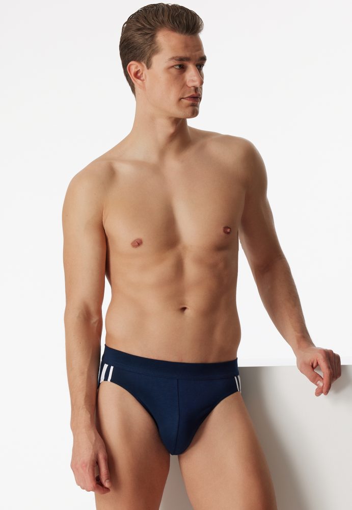 Schiesser - Slip  3er Pack Bequem sitzend, für Herren, Nachtblau, Größe M