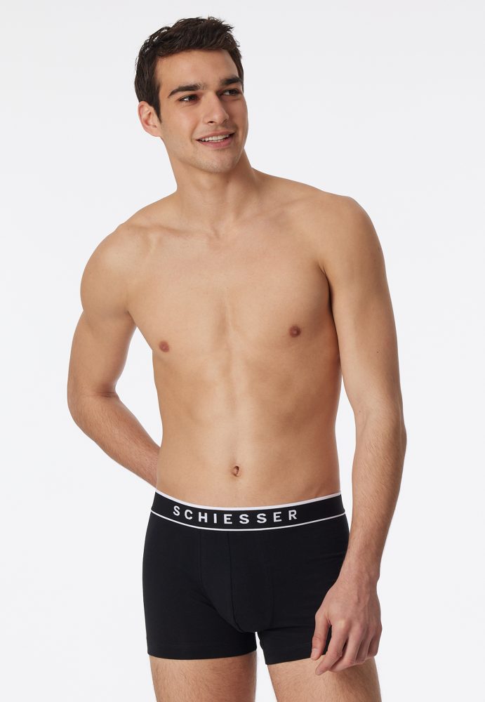 Schiesser - Organic Cotton Shorts, für Herren, Schwarz, Größe XXL