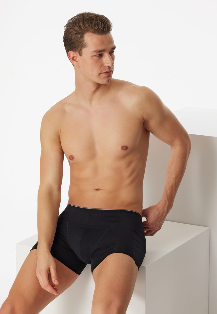 Schiesser Enge Boxershorts Schwarz - 95/5 für Herren, Größe M, 95 % Baumwolle, 5 % Elasthan
