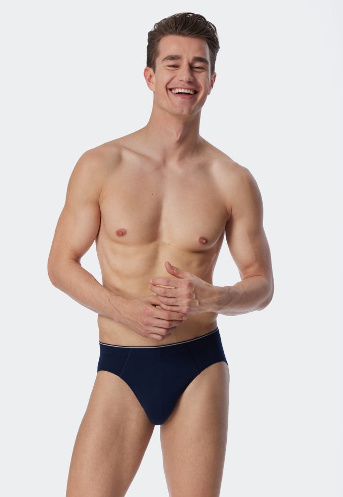 Schiesser Slip Dunkelblau - 95/5 für Herren, Größe 4XL, 95 % Baumwolle, 5 % Elasthan