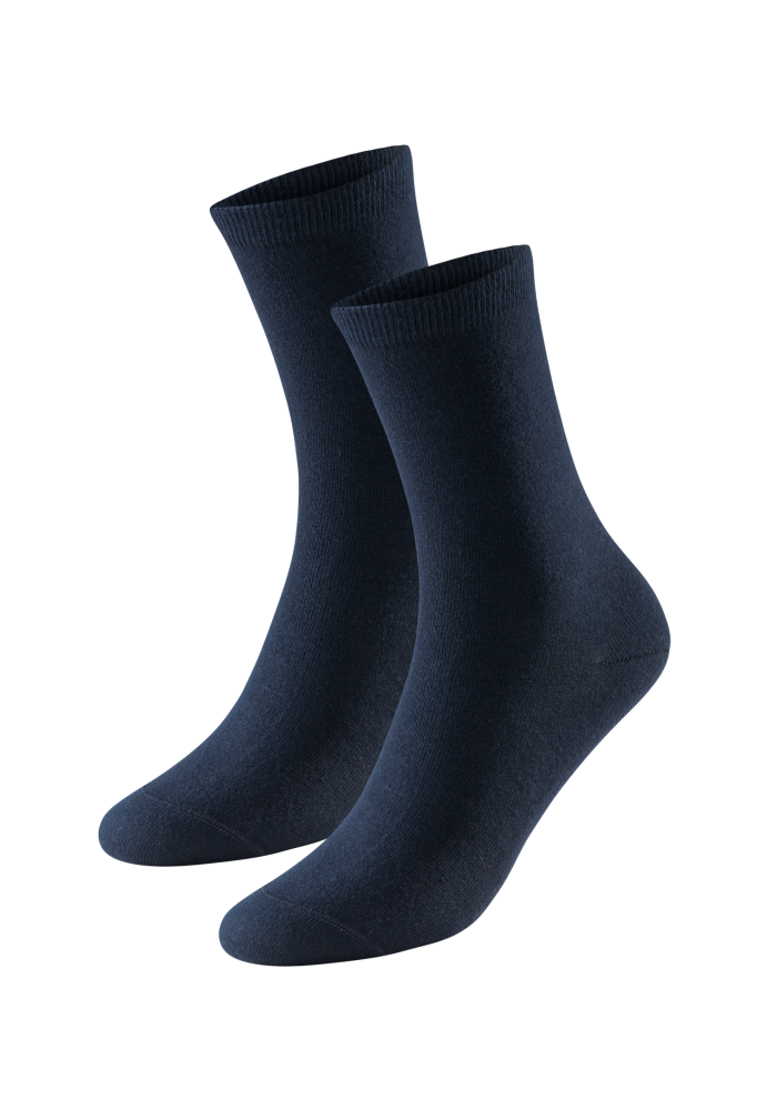 Schiesser Socken Damen 2er-Pack Blau - 95/5 für Damen, Größe 35/38, 98 % Baumwolle, 2 % Elasthan