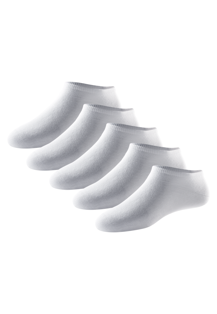 Schiesser Socken Damen 5er-Pack Weiss - Bluebird für Damen, Größe 35/38, 77 % Baumwolle, 22 % Polyamid, 1 % Elasthan