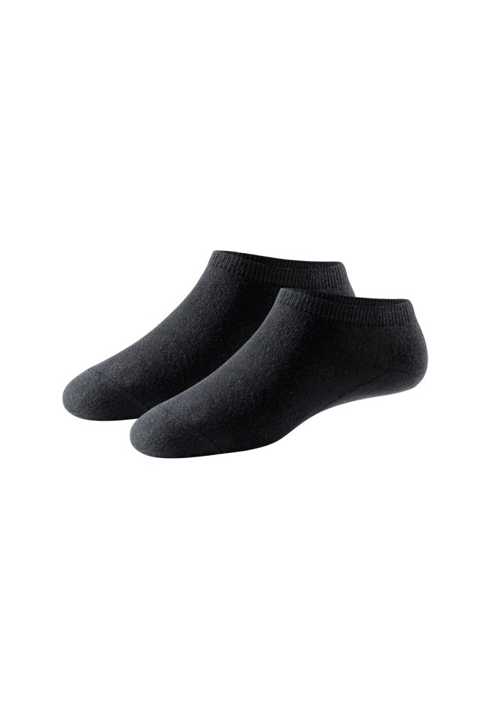 Schiesser Sneakersocken Damen 2er-Pack Schwarz - 95/5 für Damen, Größe 35/38, 98 % Baumwolle, 2 % Elasthan