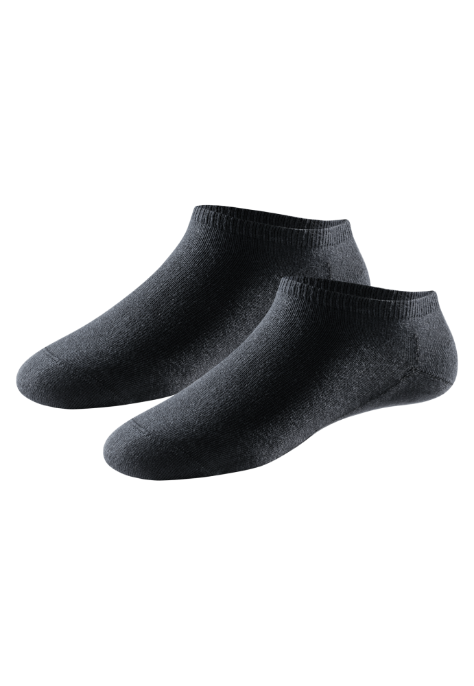 Schiesser Sneakersocken Herren Schwarz - 95/5 für Herren, Größe 39/42, 98 % Baumwolle, 2 % Elasthan