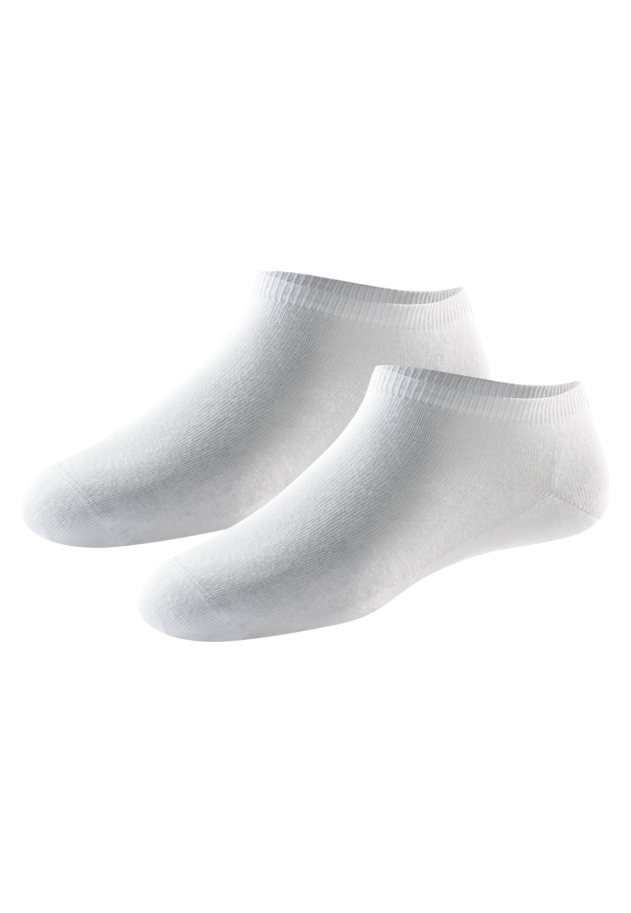 Schiesser Sneakersocken Herren Weiss - 95/5 für Herren, Größe 39/42, 98 % Baumwolle, 2 % Elasthan