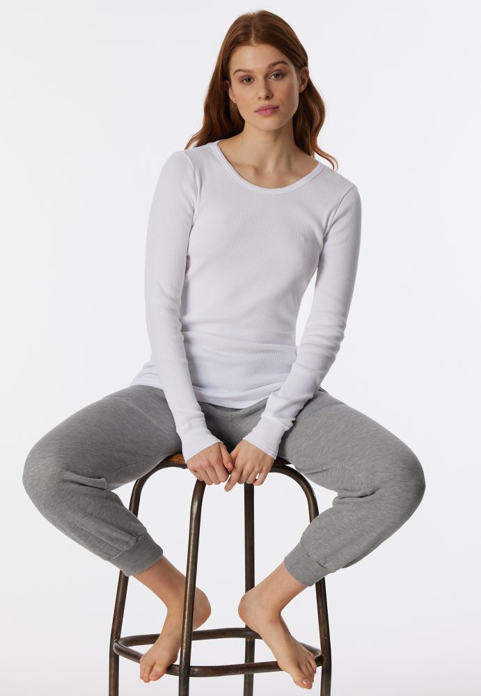 Schiesser Shirt Weiss - Revival Greta für Damen, Größe S, 100 % Baumwolle