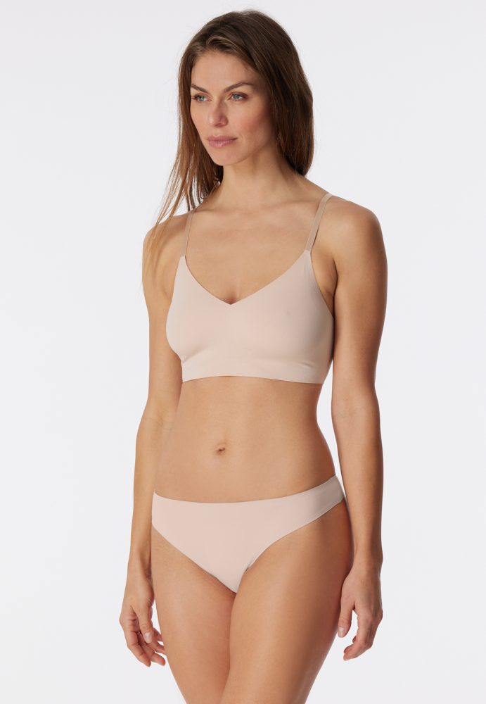 Schiesser String Seamless Soft Beige - Invisible Soft für Damen, Größe XXL, 70 % Polyamid, 30 % Elasthan