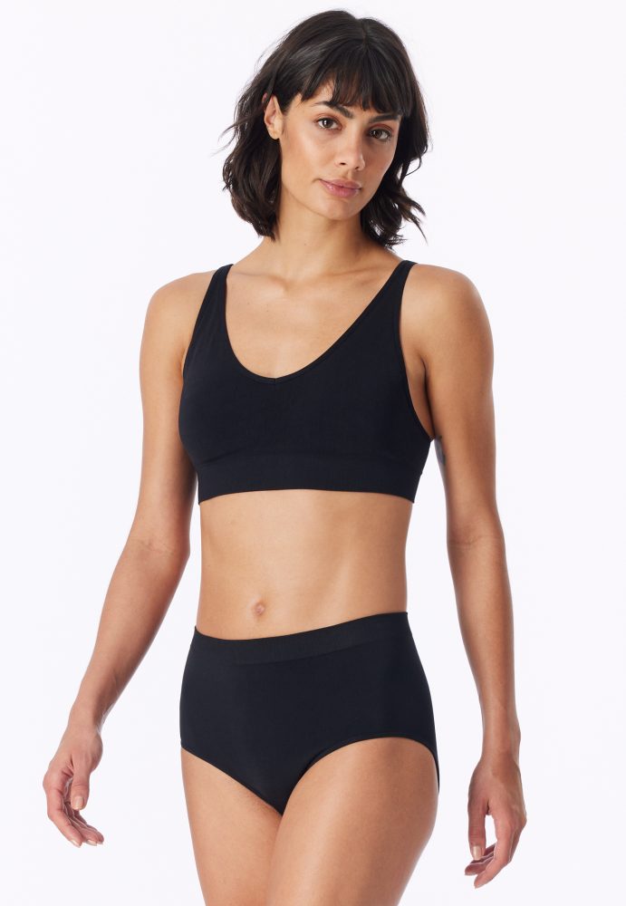 Soft BH seamless herausnehmbare Pads schwarz- Classic Seamless S