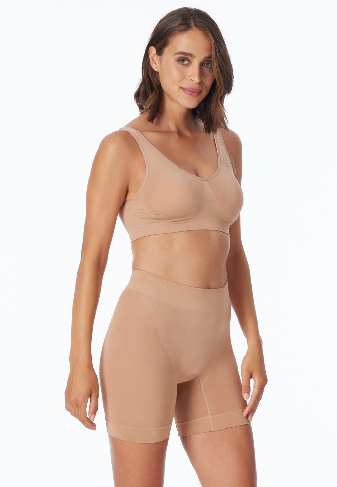 Schiesser Shorts Seamless Beige - Classic Seamless für Damen, Größe 46, 93 % Polyamid, 7 % Elasthan