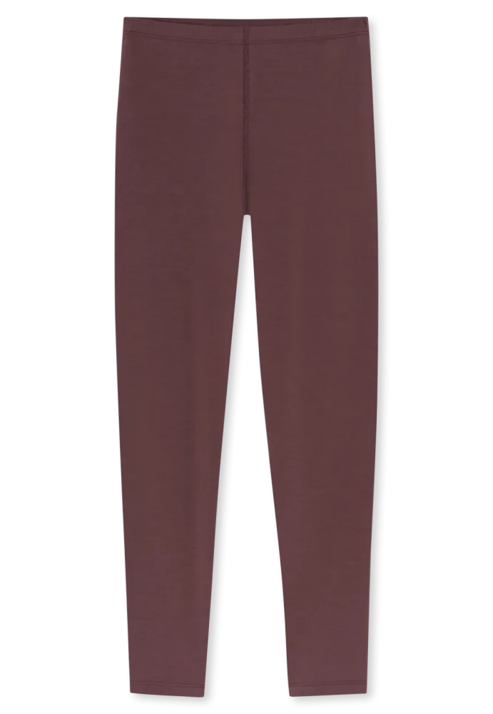 Schiesser Unterhose lang Bordeaux - Thermo für Kinder Unisex, Größe XS, 35 % Viskose, 30 % Baumwolle, 25 % Polyacryl, 10 % Elasthan