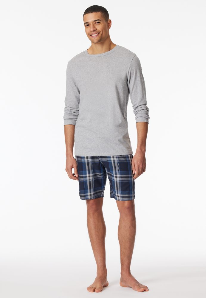 Schiesser Shirt Grau - Mix+Relax für Herren, Größe L, 100 % Baumwolle