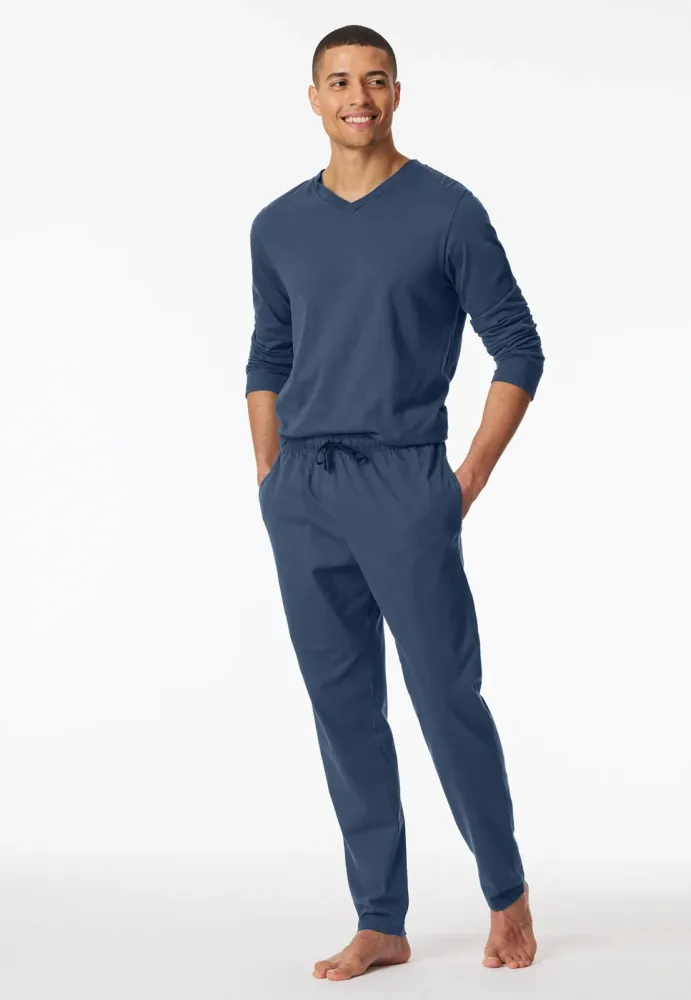 Schiesser -  Pyjamahose Mix + Relax, für Herren, Blau, Größe 56