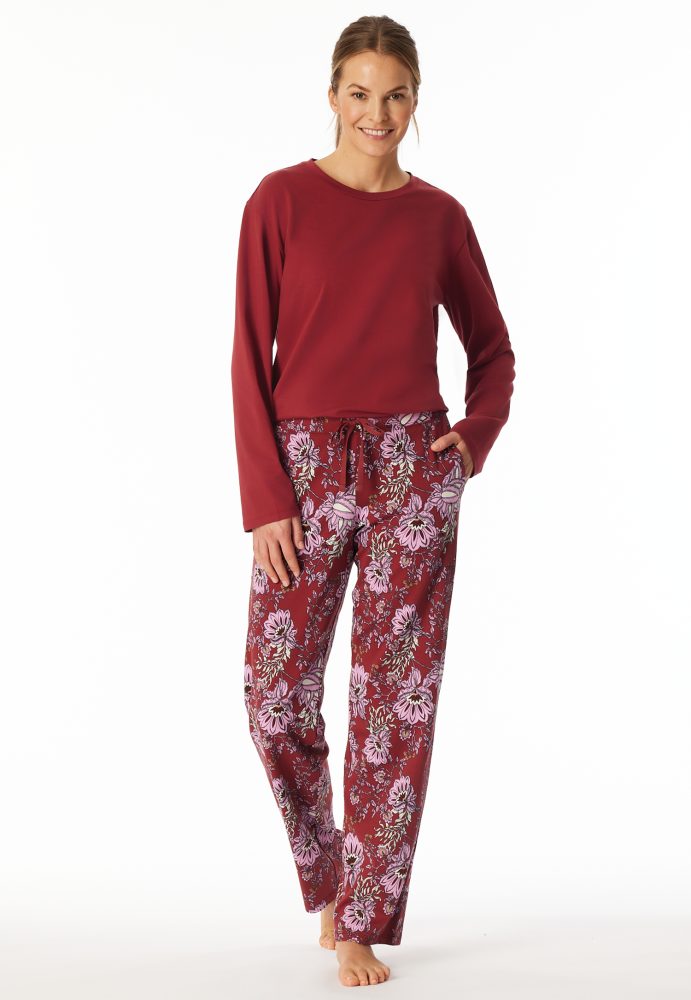 Schiesser Hose Bunt gemustert - Mix+Relax für Damen, Größe XS, 95 % Baumwolle, 5 % Elasthan