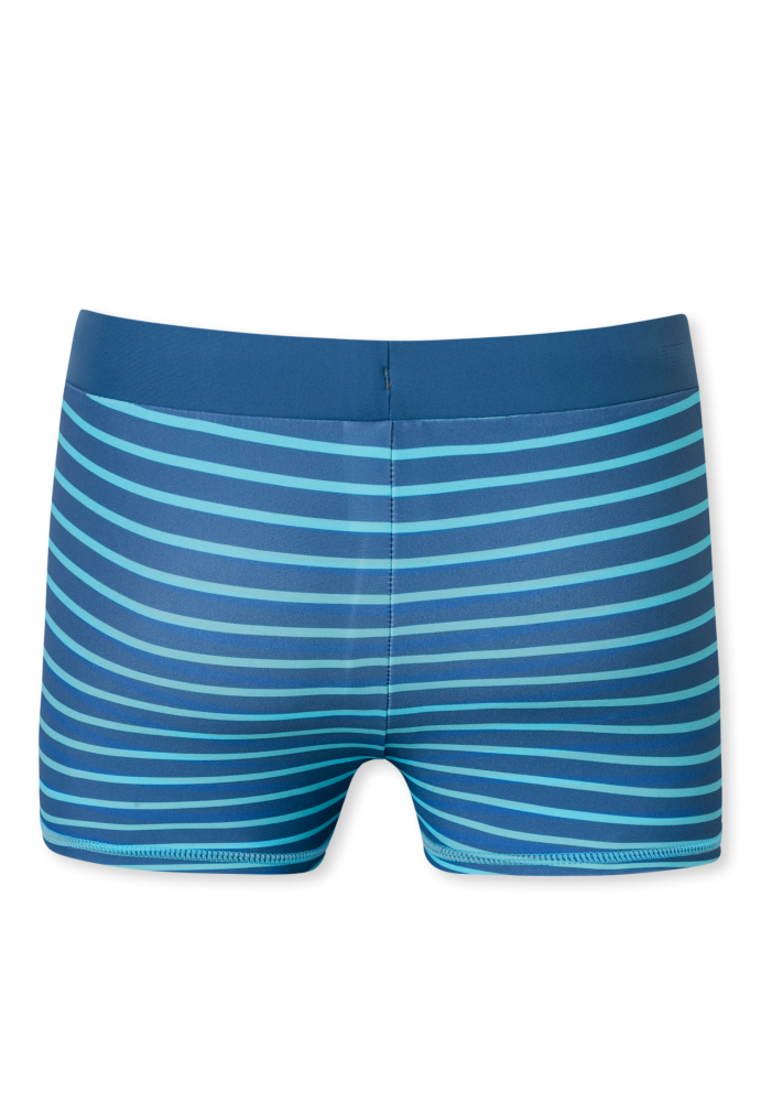 Schiesser Badehose Blau gestreift - Aqua für Jungen, Größe 2Y, 82 % Polyamid, 18 % Elasthan