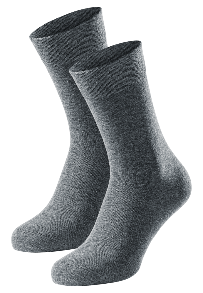 Schiesser Socken Herren 2er-Pack Grau - 95/5 für Herren, Größe 39/42, 98 % Baumwolle, 2 % Elasthan