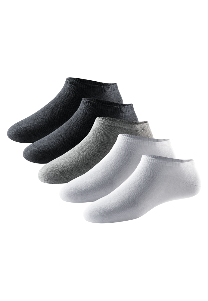 Schiesser Sneakersocken Herren 5er-Pack Bunt - Bluebird für Herren, Größe 39/42, 77 % Baumwolle, 22 % Polyamid, 1 % Elasthan