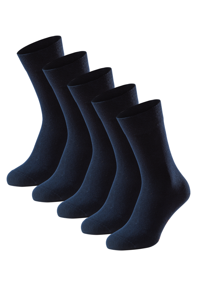 Schiesser Socken Herren Dunkelblau - Bluebird für Herren, Größe 43/46, 77 % Baumwolle, 22 % Polyamid, 1 % Elasthan