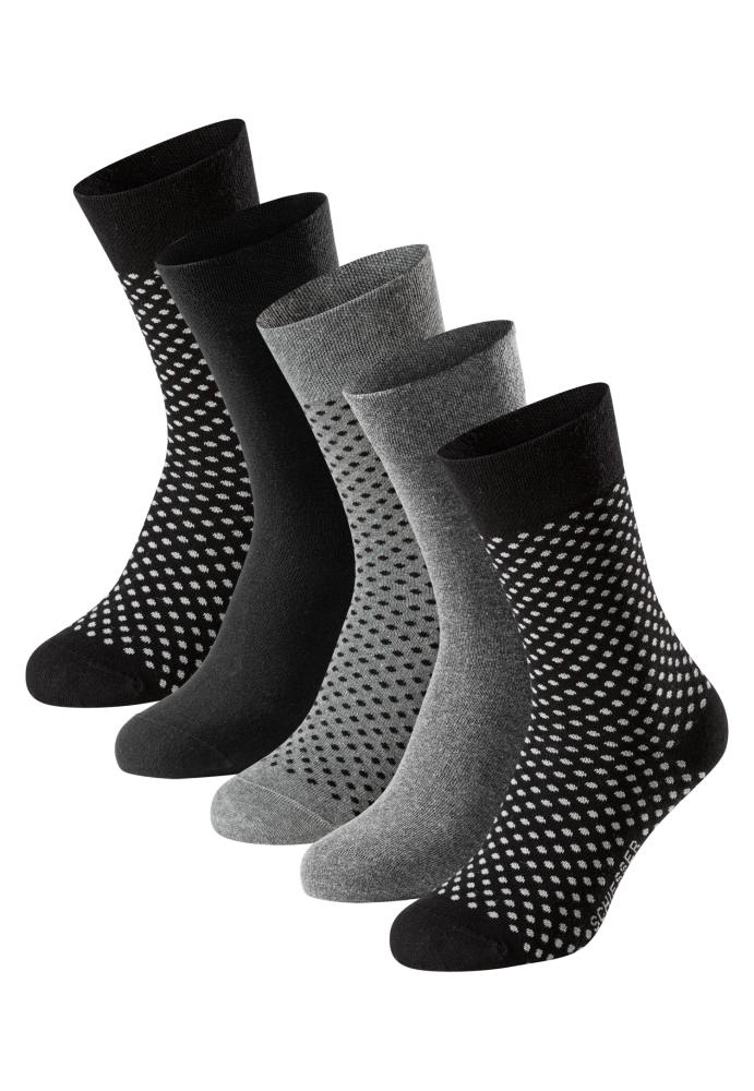 Schiesser Socken Herren 5er-Pack Bunt - Bluebird für Herren, Größe 39/42, 77 % Baumwolle, 22 % Polyamid, 1 % Elasthan