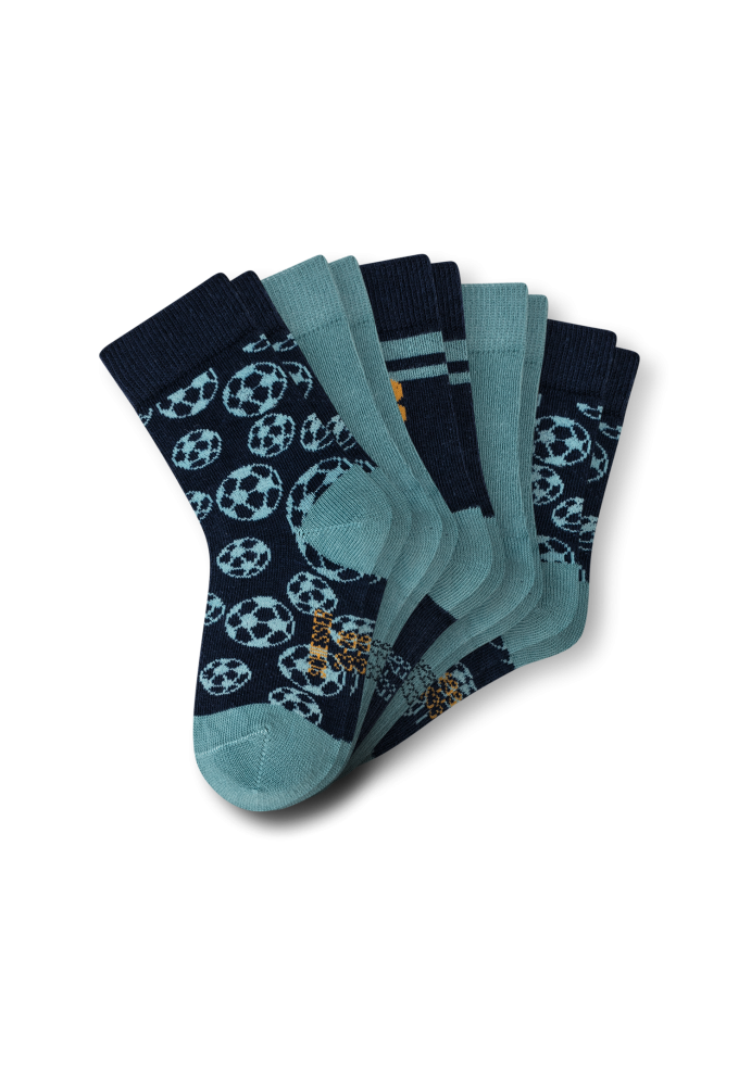 Schiesser Socken Jungen 5er-Pack Bunt - Legwear Kids für Jungen, Größe 4Y, 75 % Baumwolle, 24 % Polyamid, 1 % Elasthan