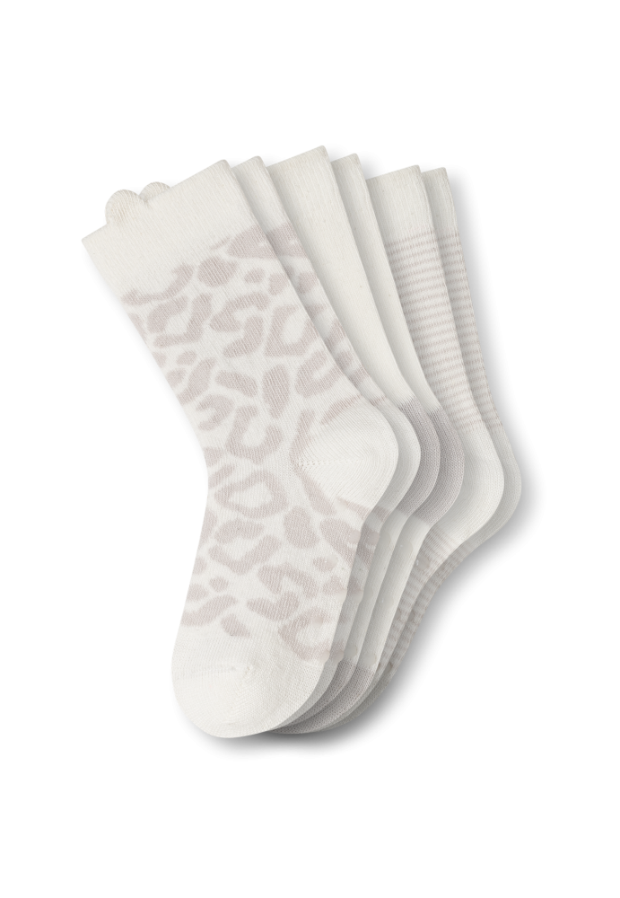 Schiesser Stoppersocken Baby 3er-Pack Beige gemustert - Legwear Baby, Größe 18, 84 % Baumwolle, 15 % Polyamid, 1 % Elasthan