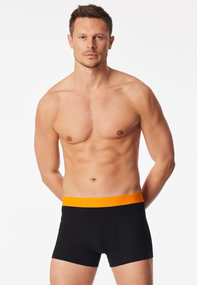 Schiesser Enge Boxershorts 5er-Pack Schwarz - 95/5 für Herren, Größe S, 95 % Baumwolle, 5 % Elasthan