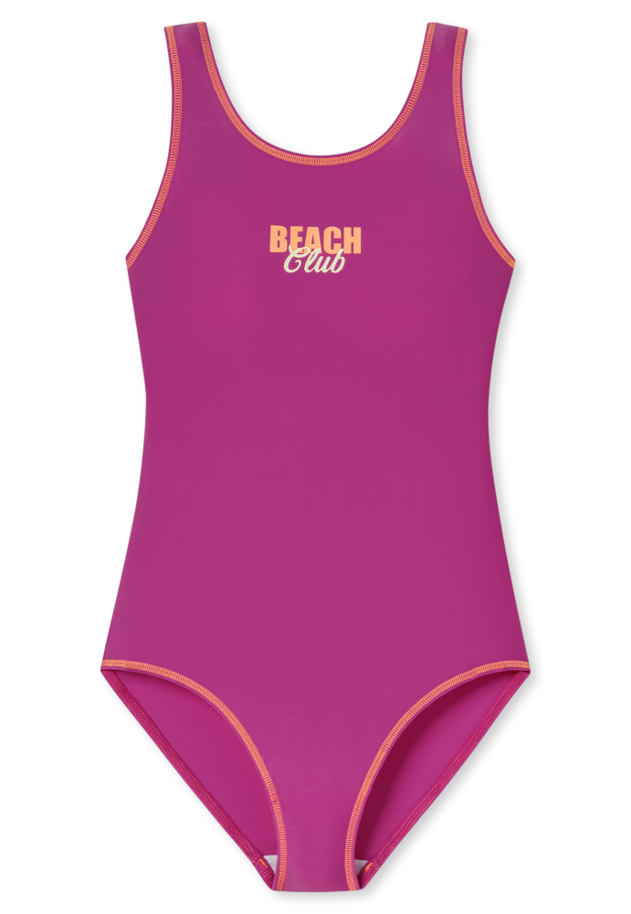 Schiesser Badeanzug Pink - Aqua für Mädchen, Größe S, 82 % Polyamid, 18 % Elasthan