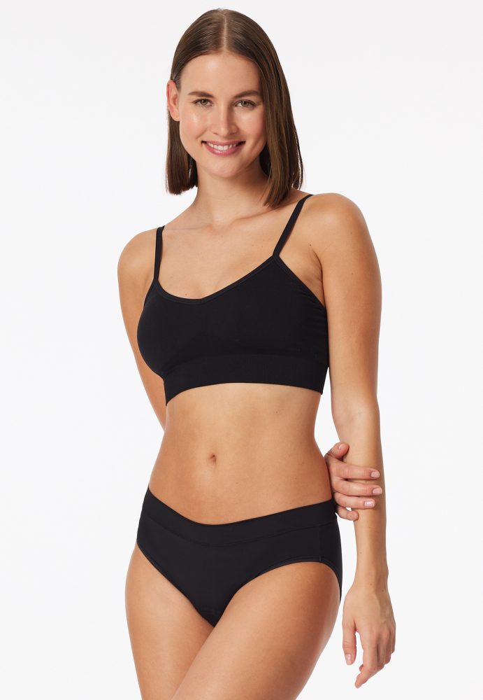 Schiesser - Periodenslip, für Damen, Black, Größe 38