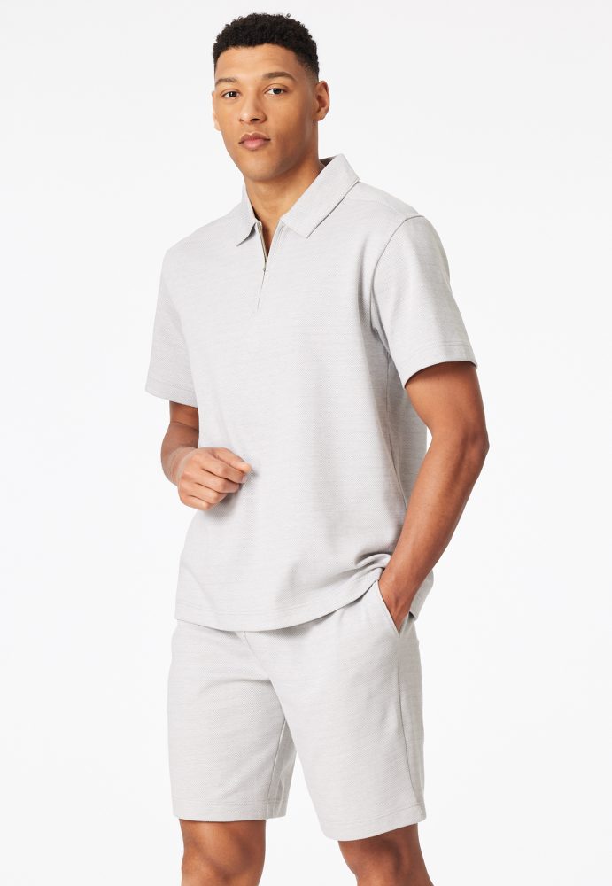 Schiesser Hose kurz Grau - Mix+Relax für Herren, Größe 3XL, 80 % Baumwolle, 20 % Polyester