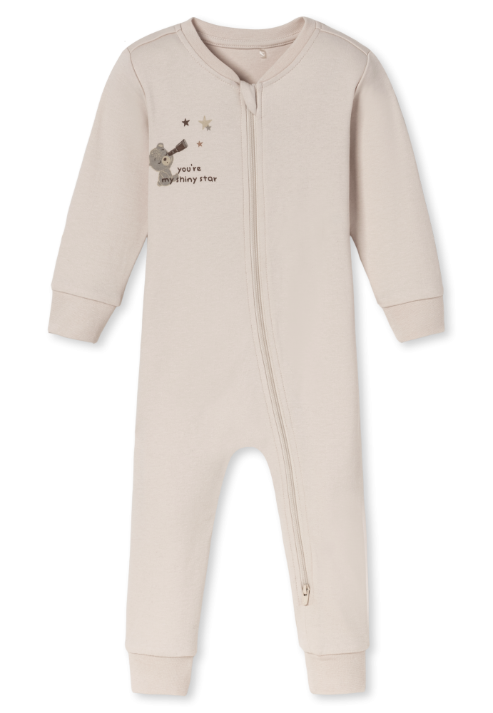 Schiesser Strampler Beige - Baby, Größe 18M, 100 % Baumwolle