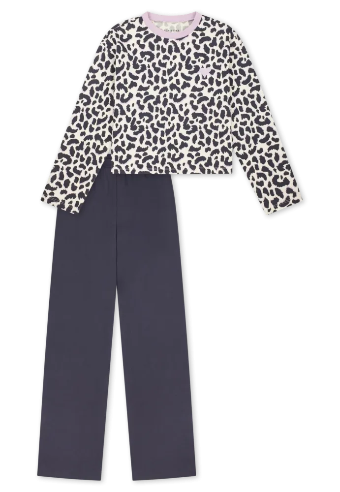 Schiesser Schlafanzug Bunt gemustert - Nightwear für Mädchen, Größe 6Y, 100 % Baumwolle