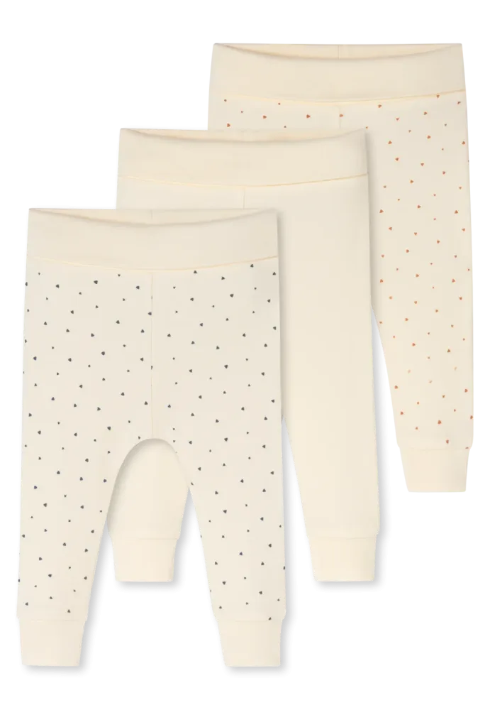 Schiesser Hose lang Feinripp 3er-Pack Bunt - Baby, Größe 12M, 100 % Baumwolle