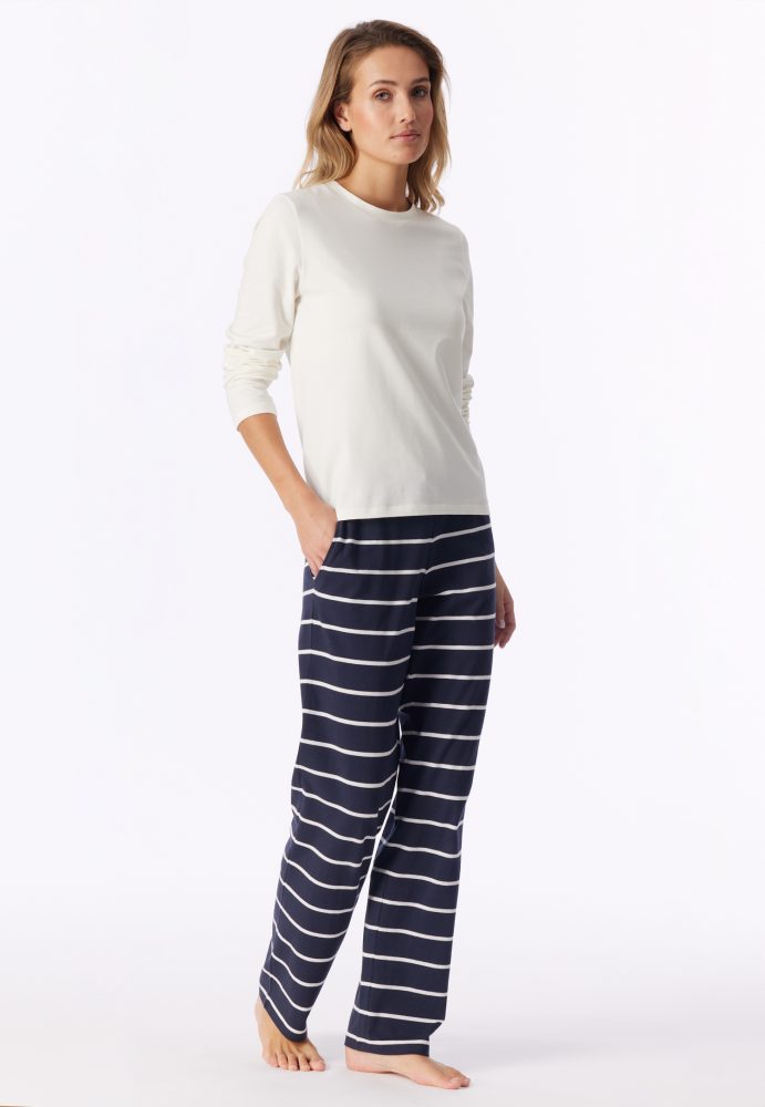 Schiesser Shirt Off White - Mix+Relax für Damen, Größe XS, 95 % Baumwolle, 5 % Elasthan