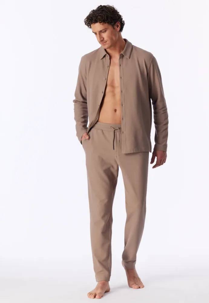 Schiesser Hose Beige - Mix+Relax für Herren, Größe S, 55 % Baumwolle, 5 % Polyacryl, 5 % Elasthan, 20 % Polyamid, 15 % Viskose