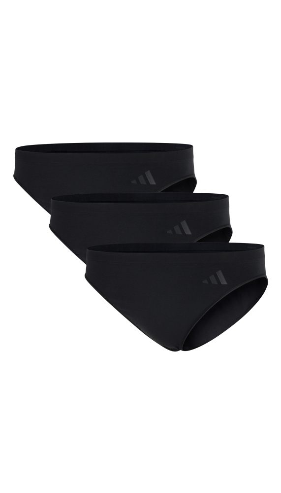 adidas - Slip  3er Pack Stretch-Sport Active Seamless Low Rise Bikini 3P, L, Schwarz