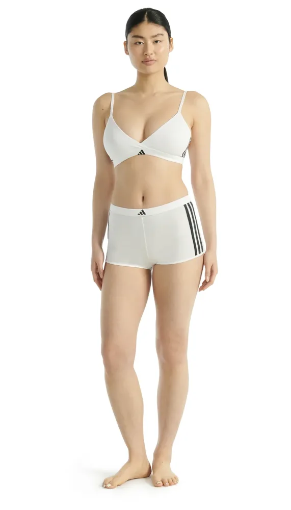 Schiesser Soft-BH Schwarz/Weiss - ADIDAS für Damen, Größe L, 95 % Baumwolle, 5 % Elasthan