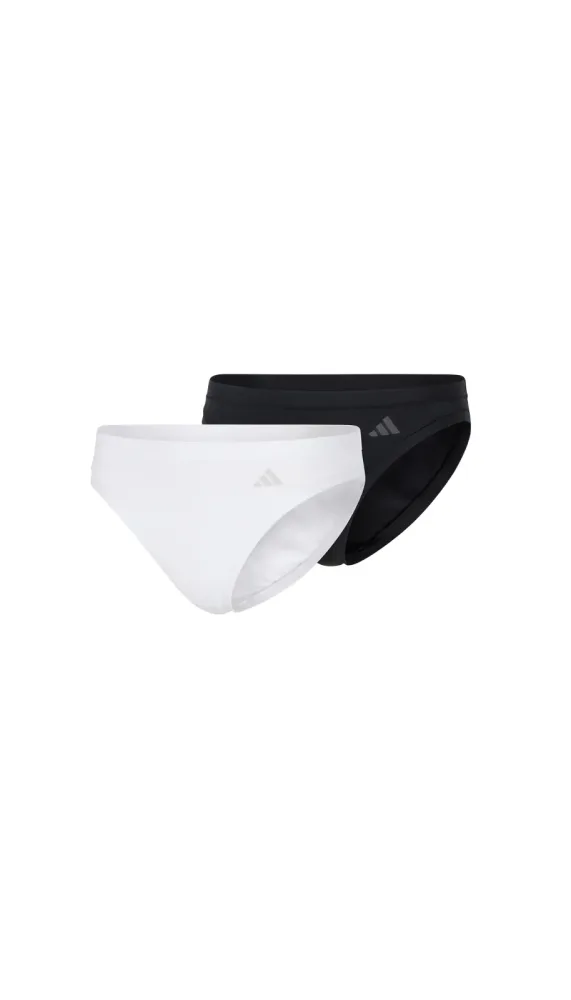 Schiesser Slip 2er-Pack Schwarz/Weiss - ADIDAS für Damen, Größe S, 5 % Elasthan, 48 % Modal, 47 % Baumwolle