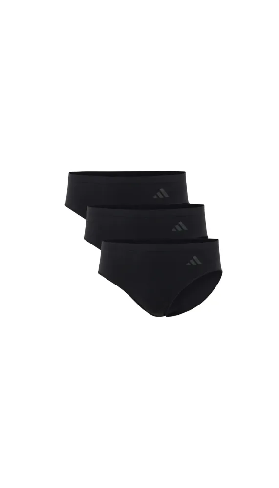 adidas - Slip  3er Pack Stretch-Sport Active Seamless Hipster 3P, L, Schwarz