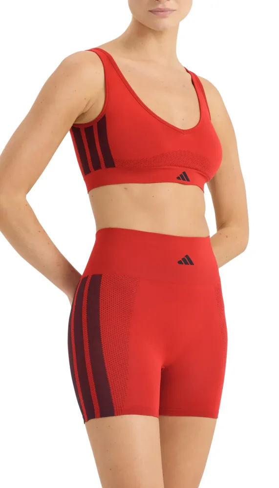 Schiesser Bustier mit herausnehmbaren Pads Rot - ADIDAS für Damen, Größe S, 62 % Polyamid, 28 % Polyester, 10 % Elasthan