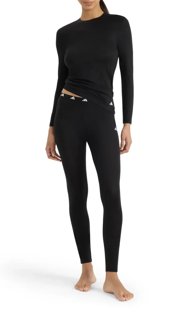 Schiesser Shirt Schwarz - ADIDAS für Damen, Größe S, 9 % Elasthan, 45 % Polyacryl, 34 % Polyester, 12 % Bambus