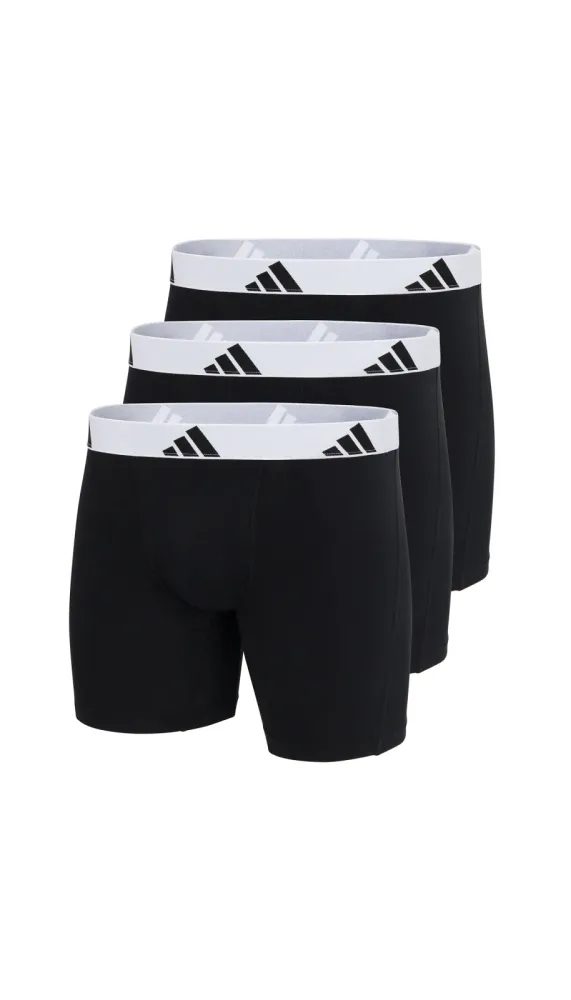 adidas - Boxershort  3er Pack Stretch-Boxer Briefs Active Flex Cotton, für Herren, Weiss Größe XXL