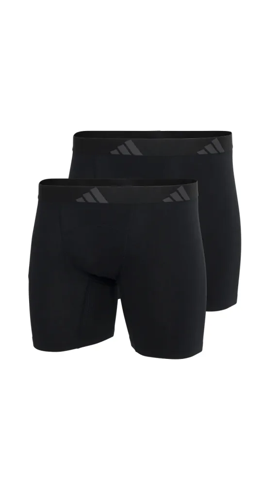 Schiesser Enge Boxershorts 2er-Pack Schwarz - ADIDAS für Herren, Größe S, 95 % Baumwolle, 5 % Elasthan