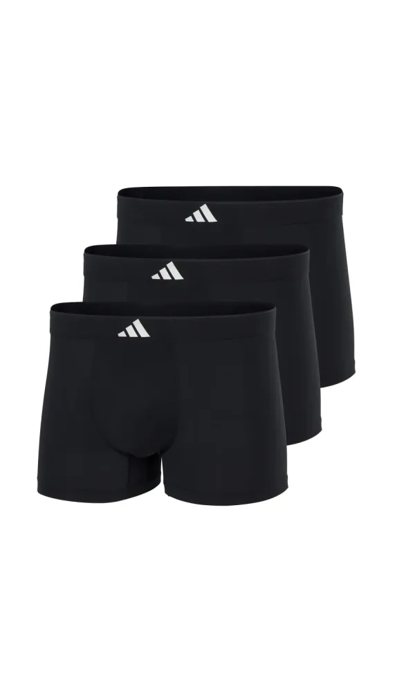 adidas - Boxershort  3er Pack Stretch-Active Micro Tech Trunks 3P, für Herren, Schwarz, Größe L