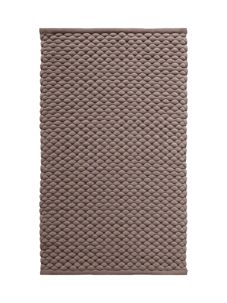 Handgefertigter, luxuriöser Badteppich „Maks“ - Taupe Aquanova
