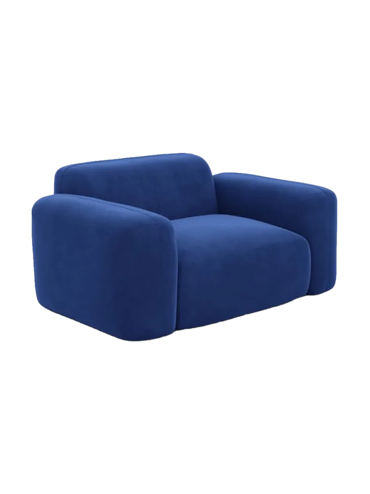 Design Loungesessel „Aras“ mit Samtbezug Samtbezug Petrol dunkel BLOOMINGLOFT Collection