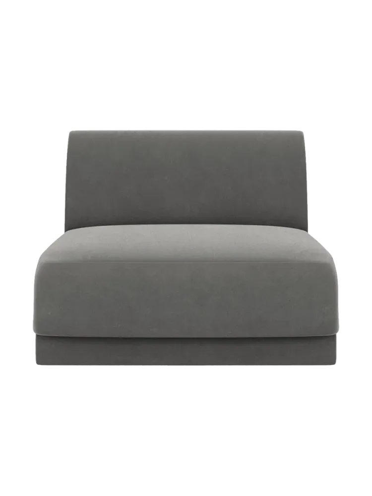 Modulares Mittelelement „Miley“ - Samtbezug Chosen by Bloomingloft