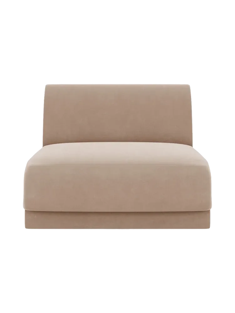 Modulares Mittelelement „Miley“ - Samtbezug Chosen by Bloomingloft