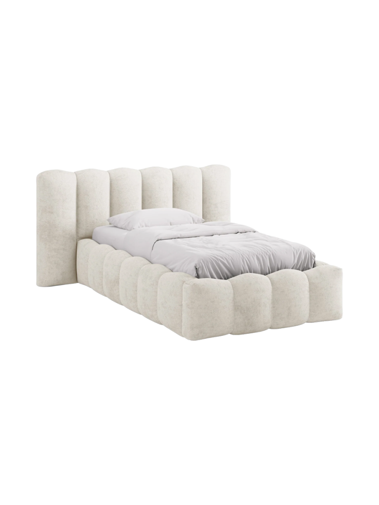 Design Einzel-Polsterbett „Lupine“ mit Ablagefach Chosen by Bloomingloft