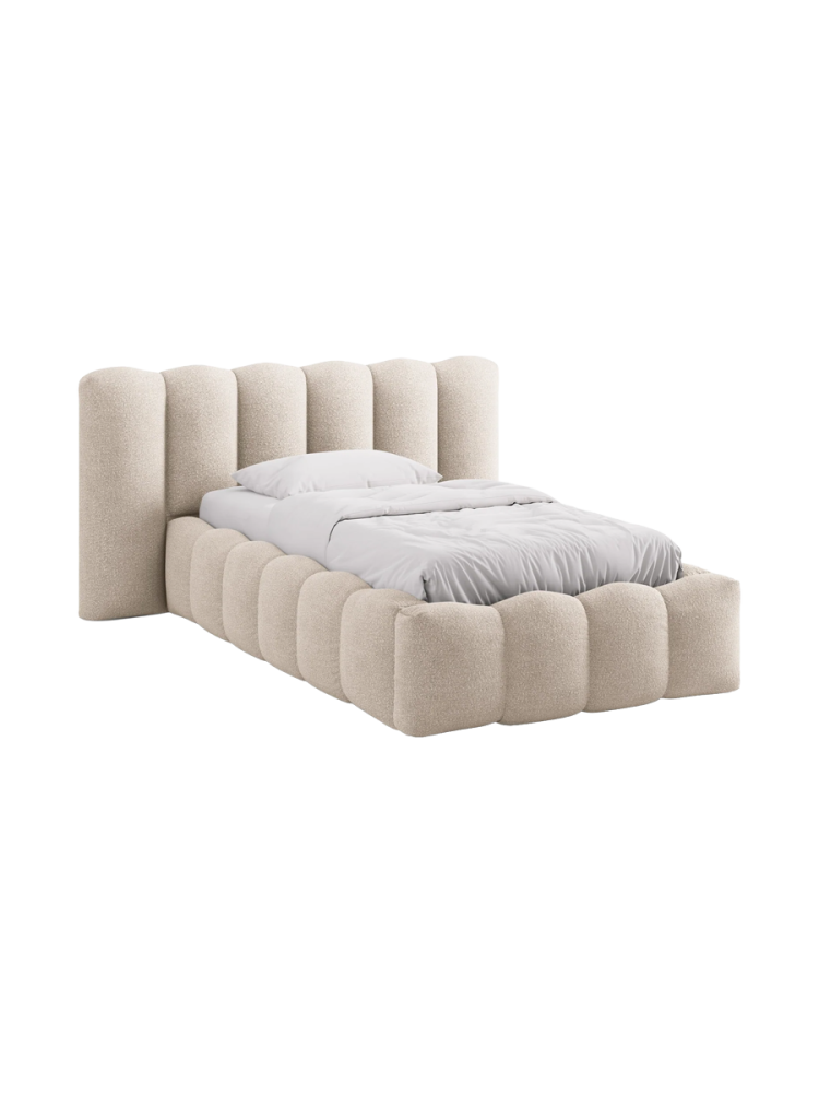 Design Einzel-Polsterbett „Lupine“ mit Ablagefach Chosen by Bloomingloft