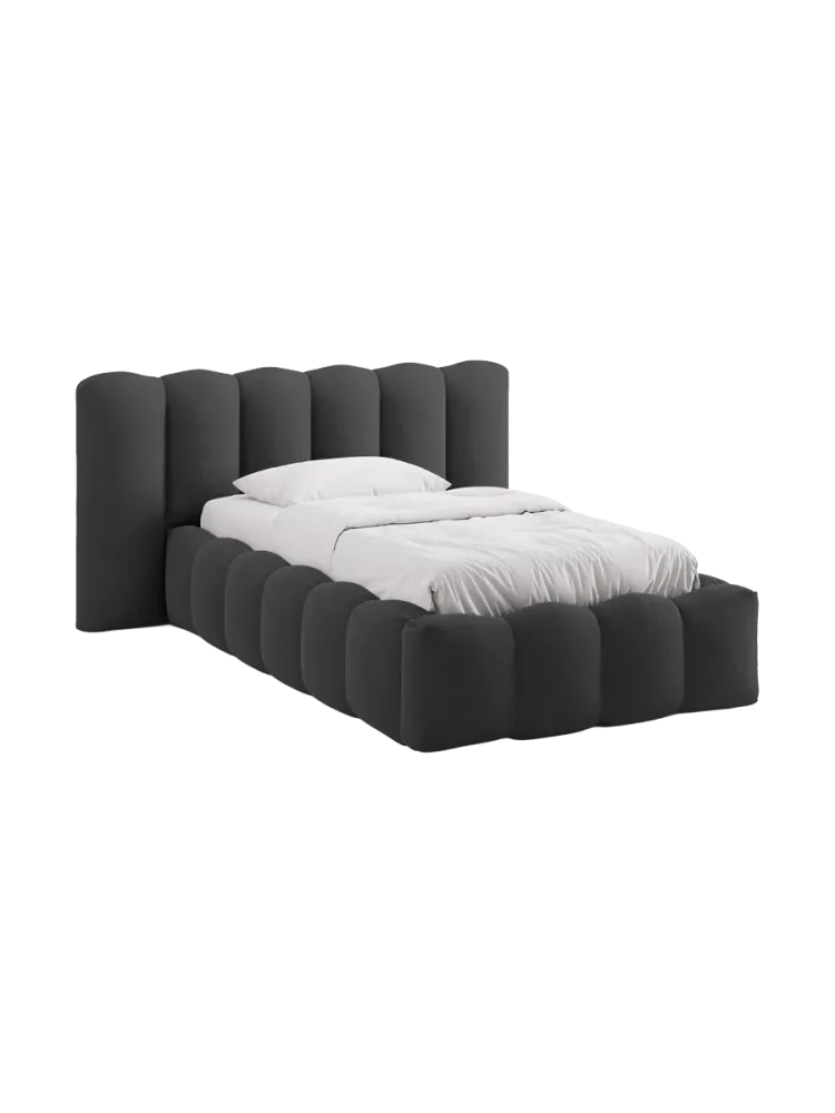 Design Einzel-Polsterbett „Lupine“ mit Ablagefach Chosen by Bloomingloft